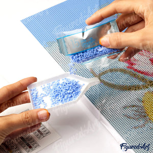 Diamond Painting - Farfalle Vibranti 40x50cm tela già incorniciata
