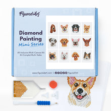 Carica l&#39;immagine nel visualizzatore di Gallery, Mini Set Diamond Painting - Cani