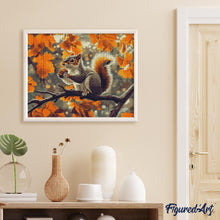 Carica l&#39;immagine nel visualizzatore di Gallery, Diamond Painting - Scoiattolo autunnale