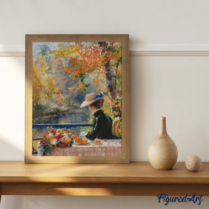 Diamond Painting - Dama autunnale ispirata a Renoir