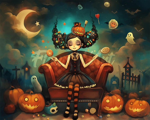 Diamond Painting - Principessa dei dolci di Halloween