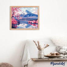 Carica l&#39;immagine nel visualizzatore di Gallery, Diamond Painting - Monte Fuji e Sakura in Fiore