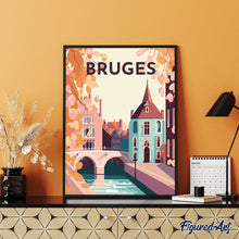 Carica l&#39;immagine nel visualizzatore di Gallery, Diamond Painting - Poster di viaggio a Bruges