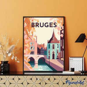 Diamond Painting - Poster di viaggio a Bruges