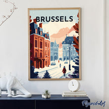 Carica l&#39;immagine nel visualizzatore di Gallery, Diamond Painting - Poster di viaggio a Bruxelles