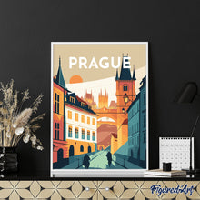 Carica l&#39;immagine nel visualizzatore di Gallery, Diamond Painting - Poster di viaggio a Praga