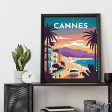 Carica l&#39;immagine nel visualizzatore di Gallery, Diamond Painting - Poster di viaggio a Cannes