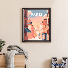 Carica l&#39;immagine nel visualizzatore di Gallery, Dipingere con i numeri - Poster di viaggio a Parigi I