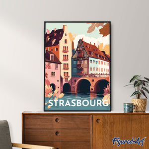 Diamond Painting - Poster di viaggio a Strasburgo