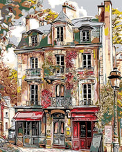 Carica l&#39;immagine nel visualizzatore di Gallery, Dipingere con i numeri - Facciate Vintage di Parigi Figured&#39;Art