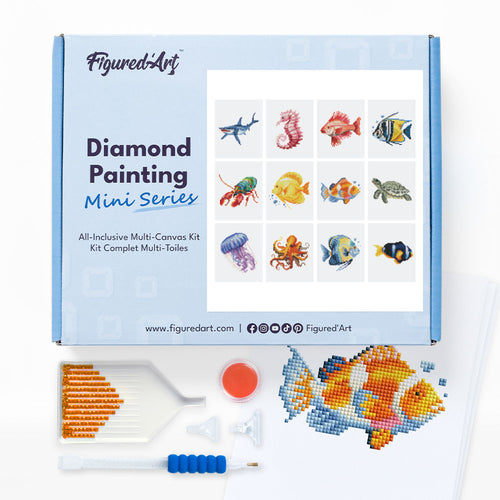 Mini Set Diamond Painting - Pesci