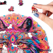 Carica l&#39;immagine nel visualizzatore di Gallery, Puzzle in Legno Adulti - Lupo Mandala