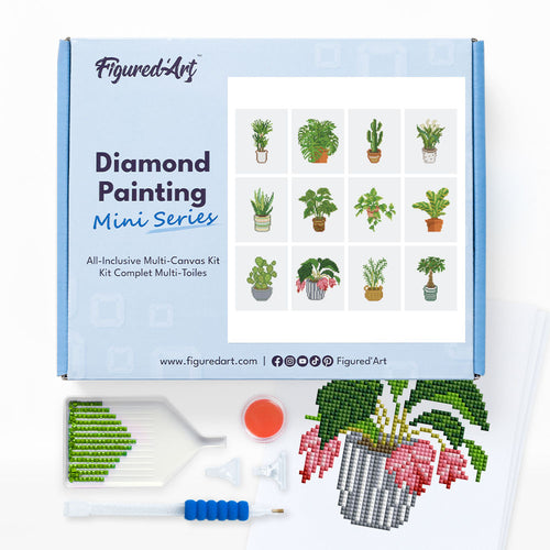 Mini Set Diamond Painting - Piante