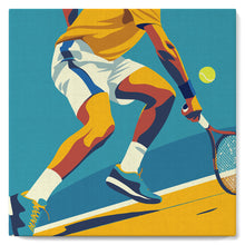 Carica l&#39;immagine nel visualizzatore di Gallery, Mini Kit da Dipingere con i Numeri con cornice - Poster Sportivo Tennis