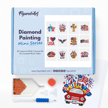 Carica l&#39;immagine nel visualizzatore di Gallery, Mini Set Diamond Painting - America