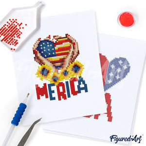 Mini Set Diamond Painting - America