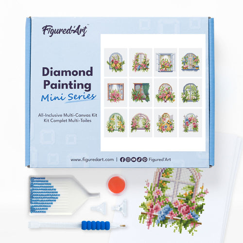 Mini Set Diamond Painting - Finestre