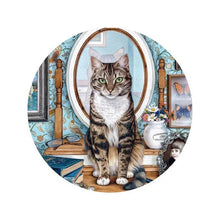 Carica l&#39;immagine nel visualizzatore di Gallery, Puzzle 2D in legno - Gatto Vanitoso