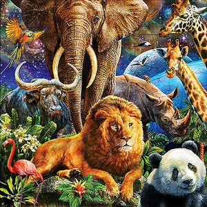 Puzzle 2D in legno - Regno Animale