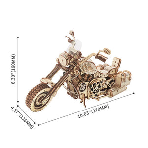 Puzzle 3D - Moto tipo cruiser