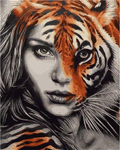 Carica l&#39;immagine nel visualizzatore di Gallery, Dipingere con i numeri - La donna tigre