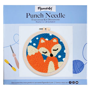 Punch Needle Kit Volpe nella neve