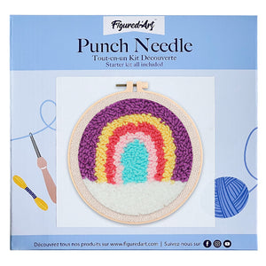 Punch Needle Kit Arcobaleno pastello