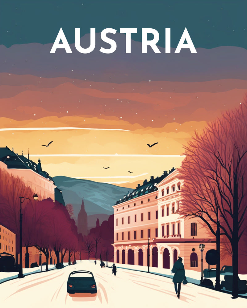 Diamond Painting - Poster di viaggio a Vienna