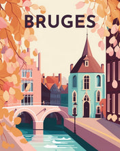 Carica l&#39;immagine nel visualizzatore di Gallery, Diamond Painting - Poster di viaggio a Bruges