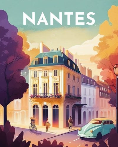 Diamond Painting - Poster di viaggio a Nantes