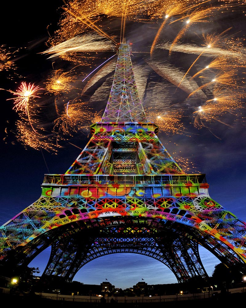 Diamond Painting - Fuochi d'Artificio e Torre Eiffel