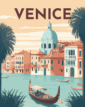 Carica l&#39;immagine nel visualizzatore di Gallery, Dipingere con i numeri - Poster di viaggio a Venezia