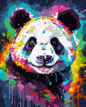 Carica l&#39;immagine nel visualizzatore di Gallery, Dipingere con i numeri Panda Astratto Colorato Figured&#39;Art