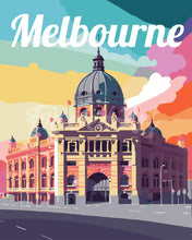 Carica l&#39;immagine nel visualizzatore di Gallery, Dipingere con i numeri - Poster di Viaggio a Melbourne Figured&#39;Art