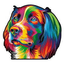 Carica l&#39;immagine nel visualizzatore di Gallery, Puzzle 2D in legno - Cane pop art