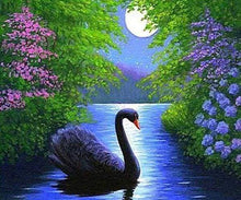 Carica l&#39;immagine nel visualizzatore di Gallery, Diamond Painting - Cigno