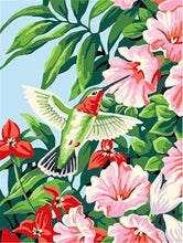 Carica l&#39;immagine nel visualizzatore di Gallery, Dipingere con i numeri - Colibrì Nei Fiori