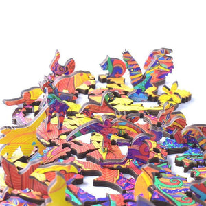 Puzzle 2D in legno - Elefante Blu 2