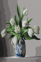 Carica l&#39;immagine nel visualizzatore di Gallery, Dipingere con i numeri - Tulipani Bianchi